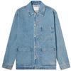 Maison Kitsuné Denim Jacket - Light Stone Indigo - Thumbnail 1