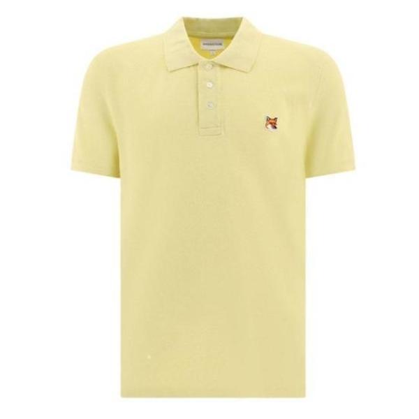 Maison Kitsun Polo Shirt - Chalk Yellow