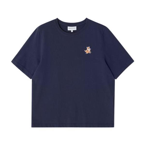 Maison Kitsun Ink Blue Top