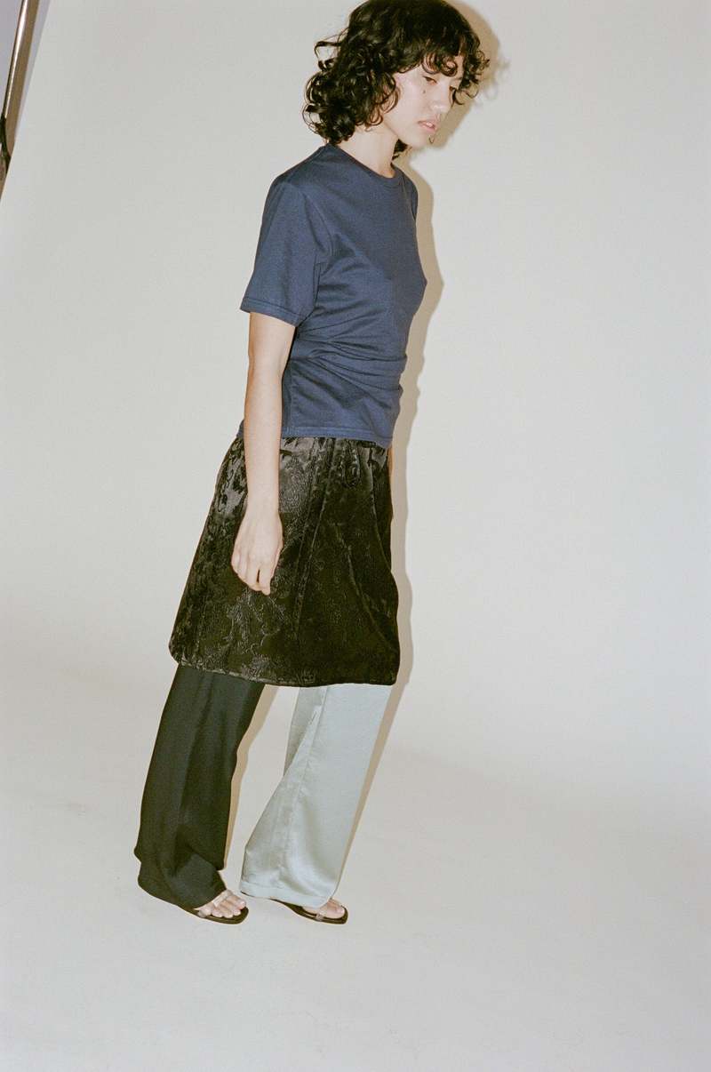 Sophia Fish Wrap Skirt - Jacquard