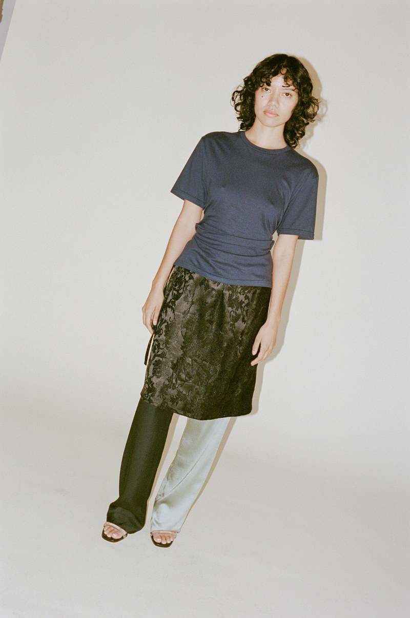 Sophia Fish Wrap Skirt - Jacquard