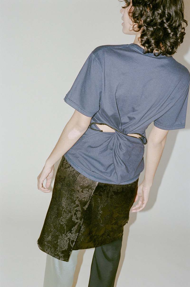 Sophia Fish Wrap Skirt - Jacquard