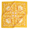 Handker Bandanas No. 051 Antonia Bandana - Gold/Cream Flowers - Thumbnail 1
