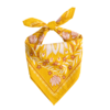 Handker Bandanas No. 051 Antonia Bandana - Gold/Cream Flowers - Thumbnail 5