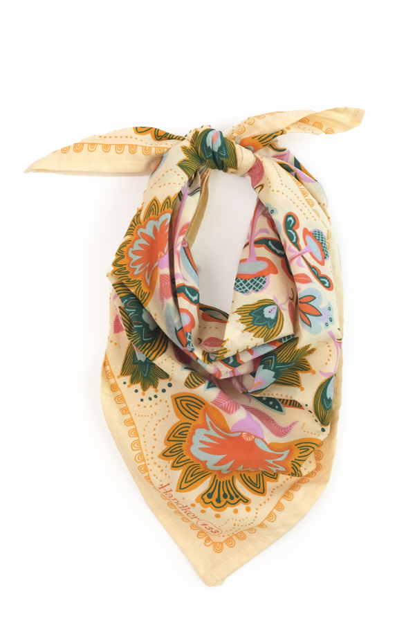 Handker Bandanas Ingrid Bandana - Cream