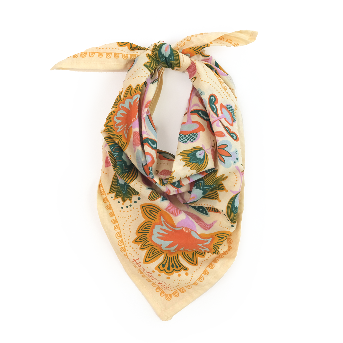 Handker Bandanas Ingrid Bandana - Cream - Image 2 of 2