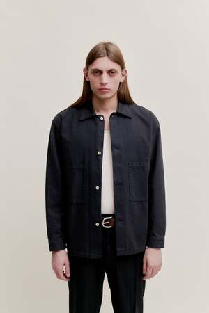 A Kind of Guise Sayan Shirt Jacket - Washed Black | Garmentory