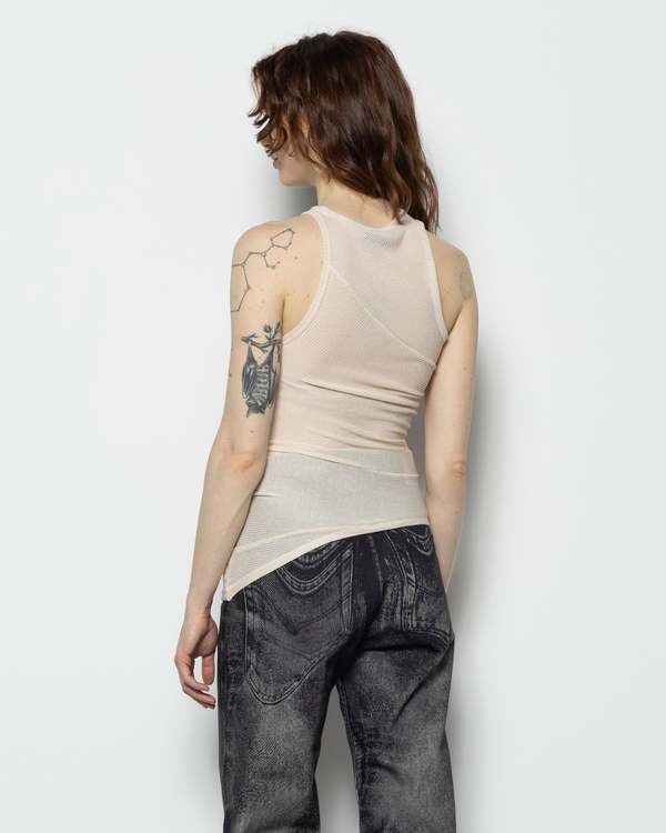 ECKHAUS LATTA Spiral Tank - Oat | Garmentory