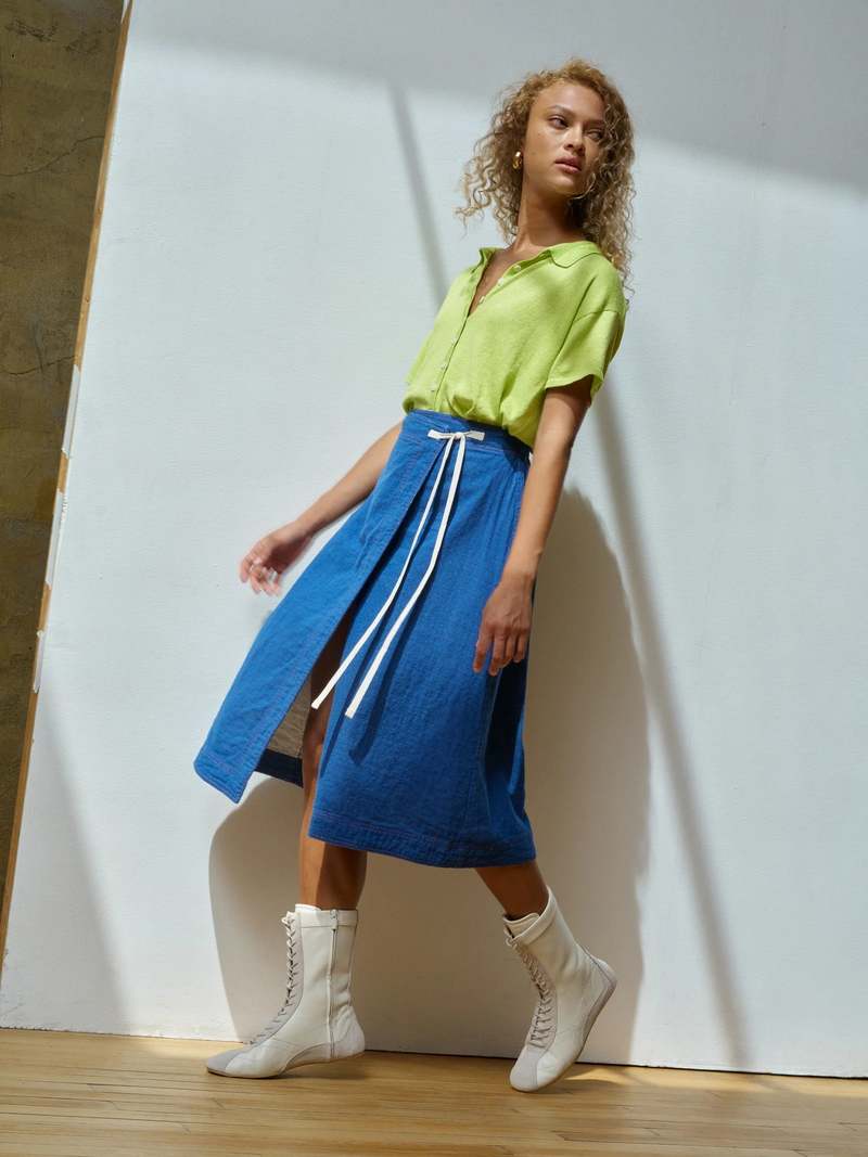 Atelier Delphine High Gage Knit Blouse - Lime