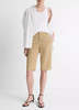 VINCE Italian Stretch-Cotton Chino Short - Desert - Thumbnail 1