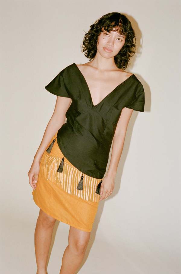 Michelle Del Rio Celeste Skirt - Orange