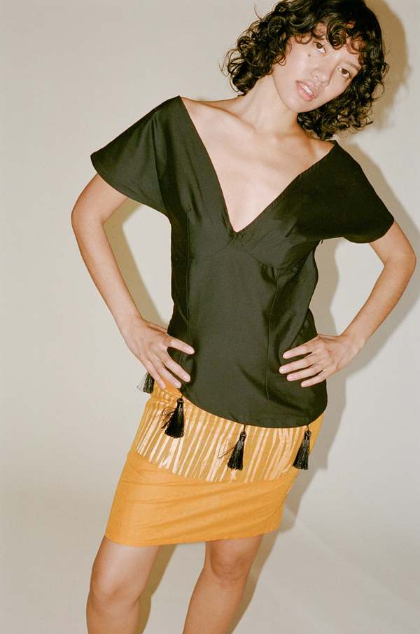 Michelle Del Rio Celeste Skirt - Orange