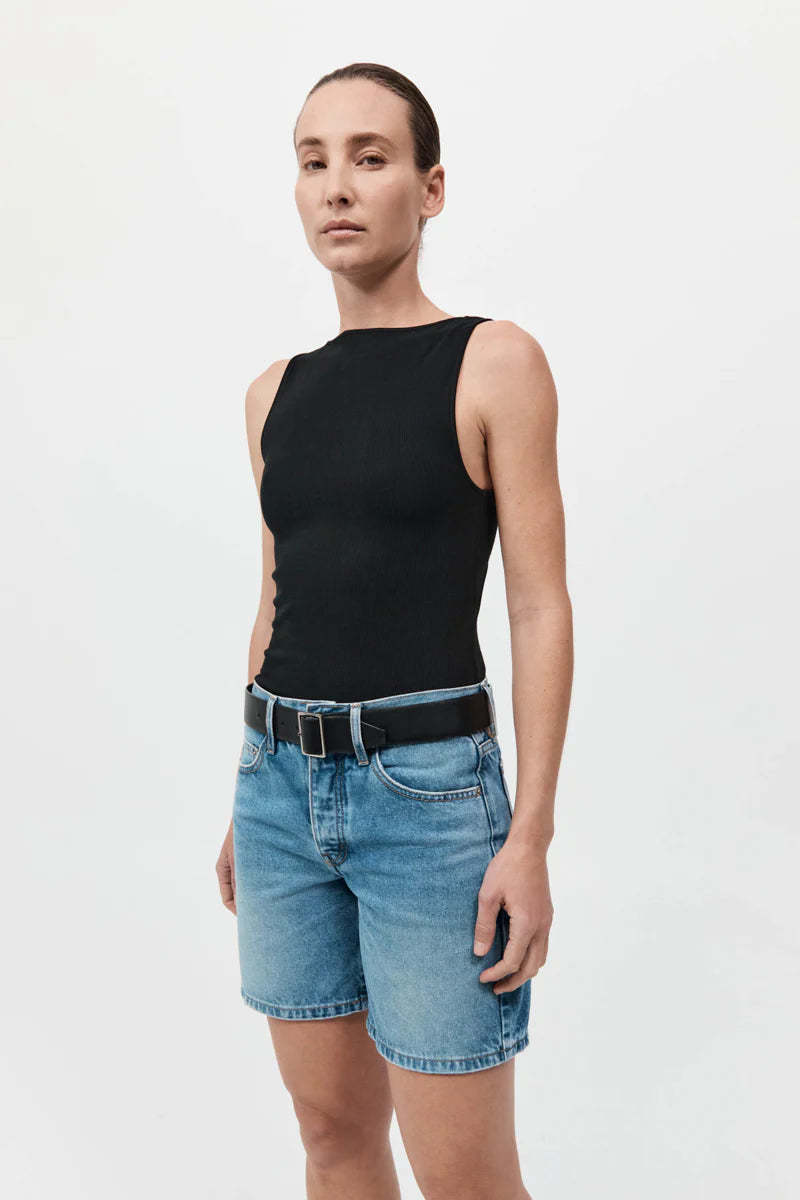 St. Agni Rib Bateau Cut Out Top St. Agni Rib Bateau Cut Out Top