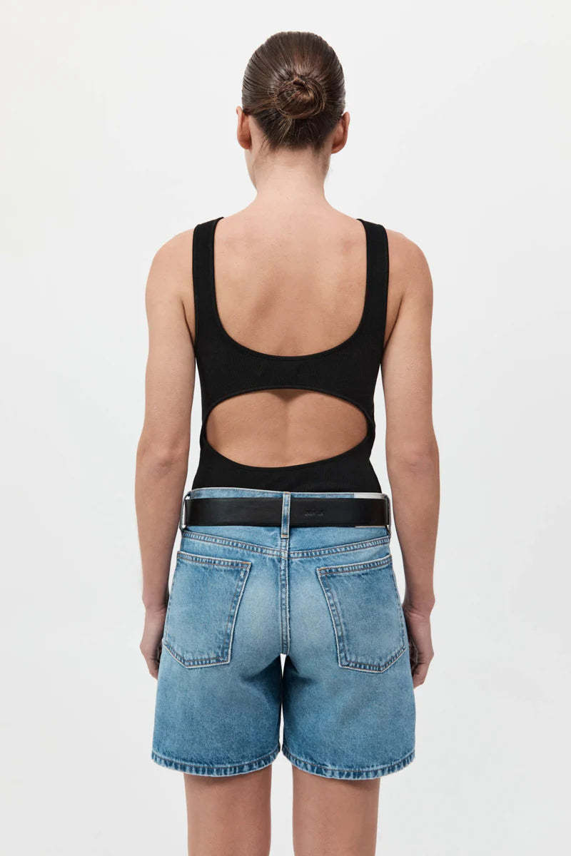 St. Agni Rib Bateau Cut Out Top St. Agni Rib Bateau Cut Out Top