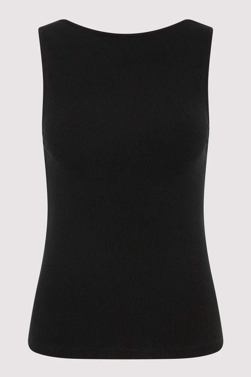 St. Agni Rib Bateau Cut Out Top St. Agni Rib Bateau Cut Out Top