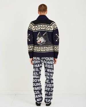 JUNYA WATANABE COMME des GARÇONS カーディガン Junya Watanabe Comme des Garçons WOLF COWICHAN CARDIGAN - DARK