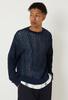 Blue Blue Japan Knitted Indigo Paper Yarn Crewneck Pullover - Thumbnail 10