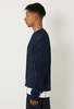 Blue Blue Japan Knitted Indigo Paper Yarn Crewneck Pullover - Thumbnail 11