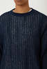 Blue Blue Japan Knitted Indigo Paper Yarn Crewneck Pullover - Thumbnail 13