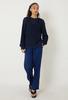 Blue Blue Japan Knitted Indigo Paper Yarn Crewneck Pullover - Thumbnail 19