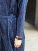 Blue Blue Japan Woven Indigo Mebuki Bassen Shirt Dress - Dark Navy - Thumbnail 6