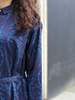 Blue Blue Japan Woven Indigo Mebuki Bassen Shirt Dress - Dark Navy - Thumbnail 7
