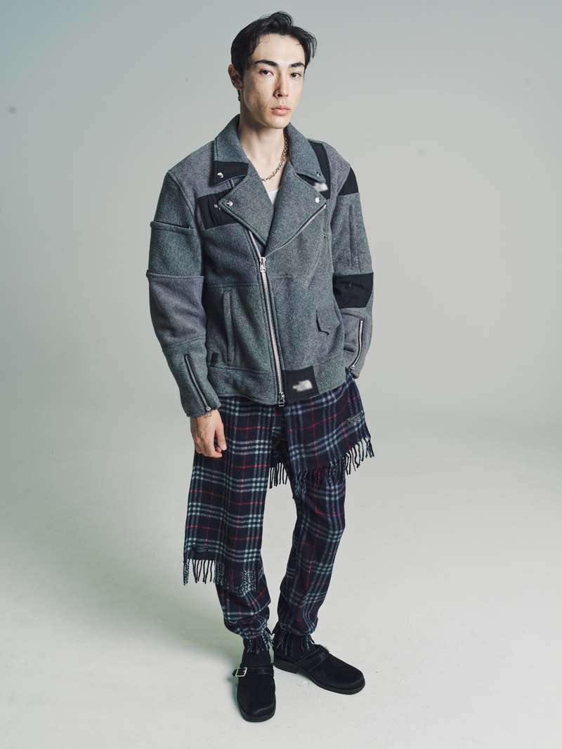 希少 OLD PARK Oversized Riders Jacket OLD PARK/オールドパーク OVERSIZED RIDERS 着用画像 | gigile blog