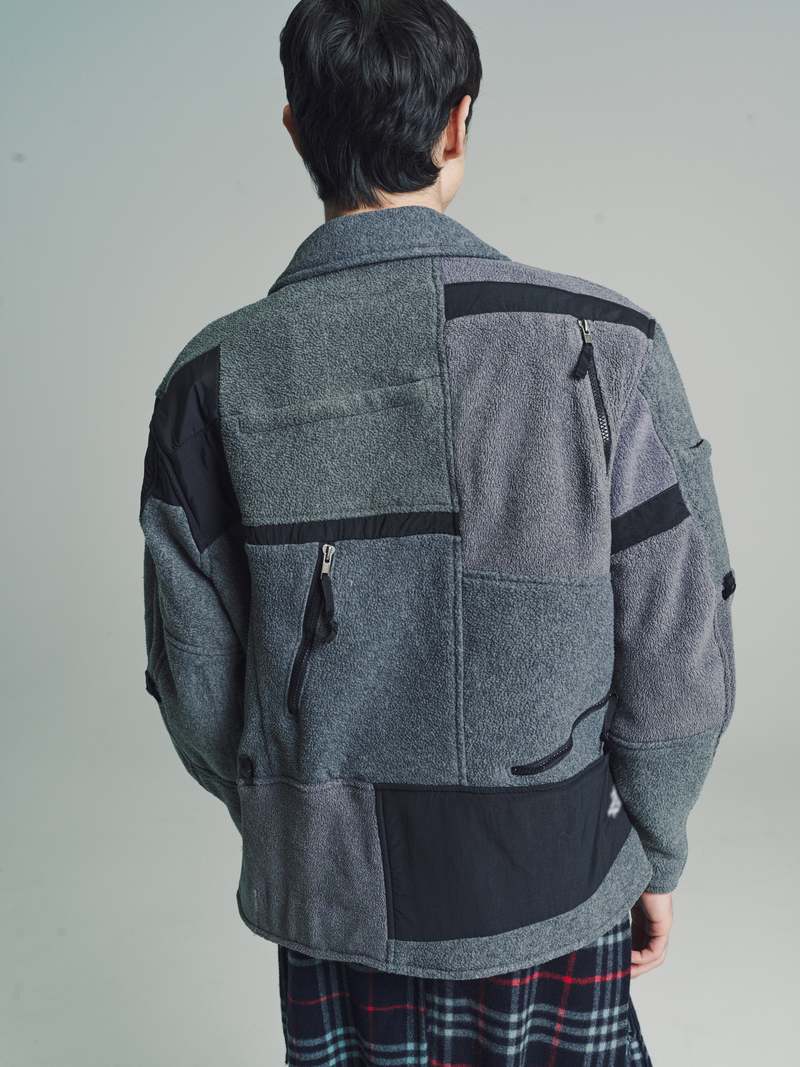Old Park North Face Fleece Outdoor Oversized Riders Jacket