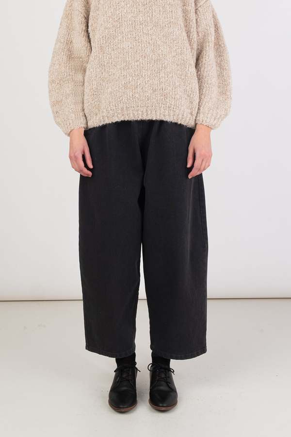 Micaela Greg Barrel Pant - Faded Black Micaela Greg Barrel Pant - Faded Black