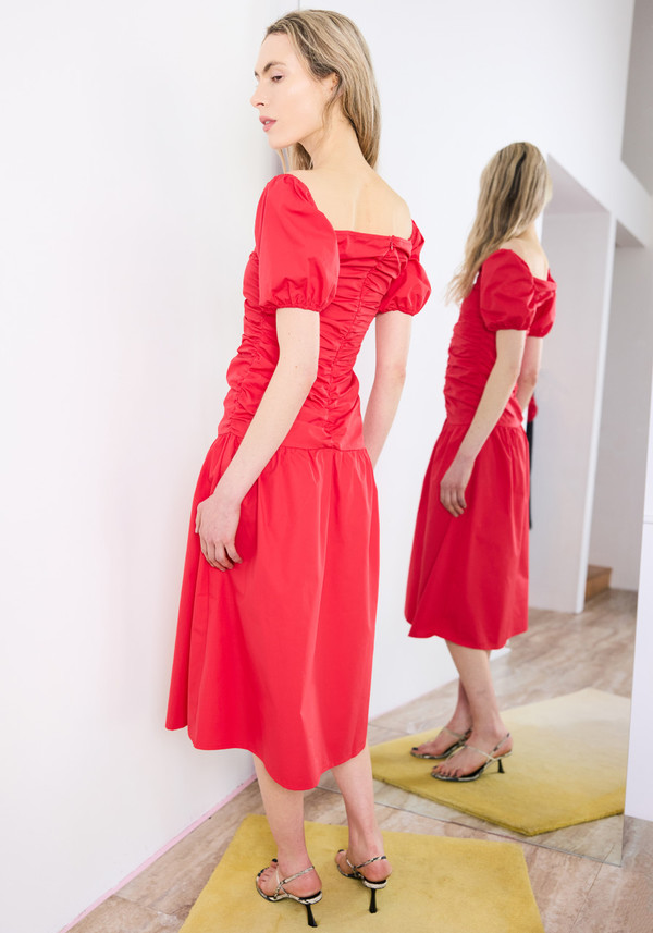 red opera dress Rose Gold Opera Gown Teuta Matoshi