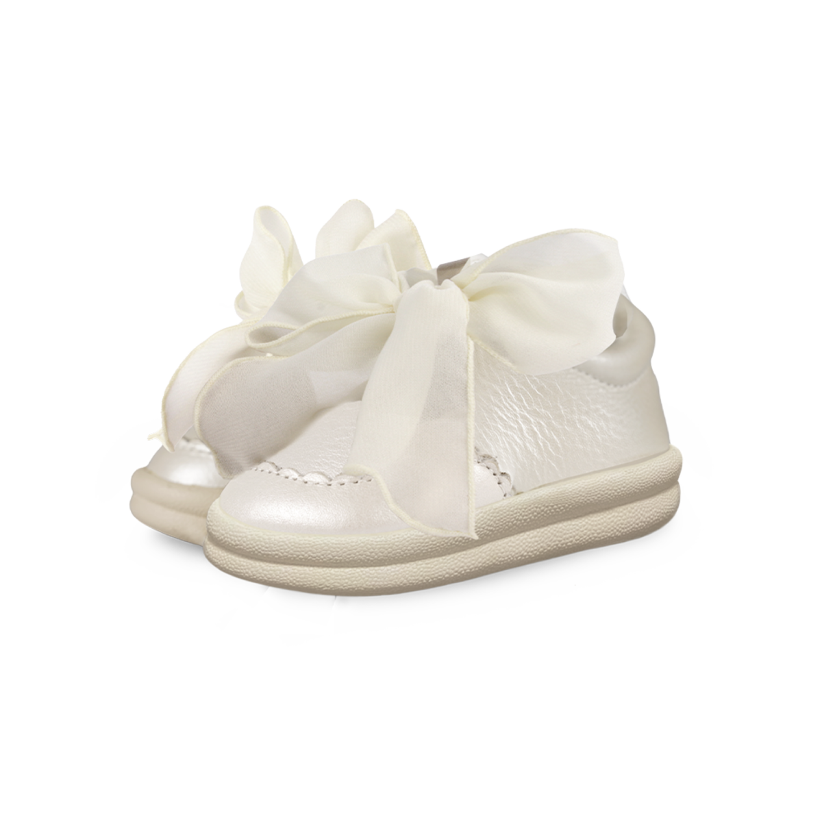 Donsje Brookli Sneakers - Off White Metallic Leather - Image 1 of 3