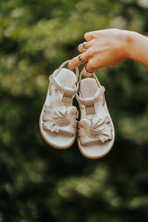 Donsje Fiyola Sandals - Off White Metallic Leather