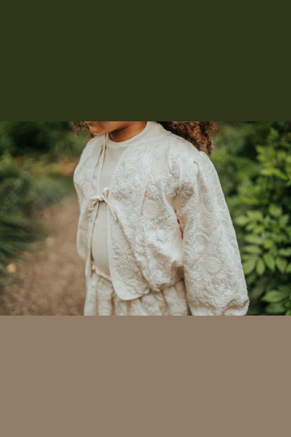 Donsje Guusje Jacket - Warm White Flowers