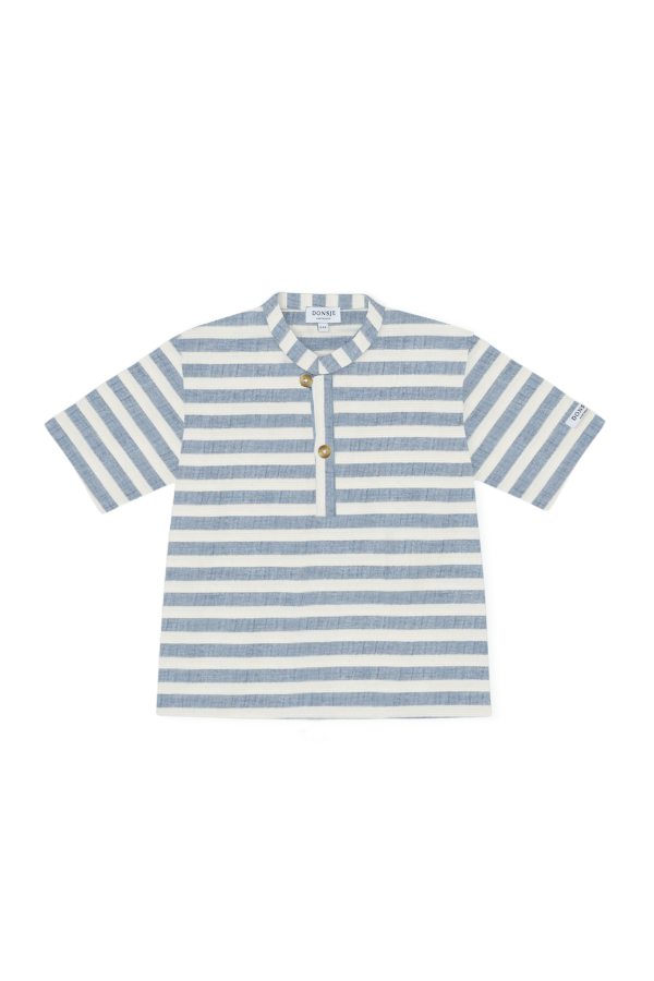 Donsje Ozion Shirt - Sky Blue/White Striped