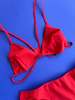 La Fille D'o Can Thrill Triangle Bikini Top - Red - Thumbnail 1