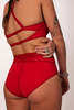 La Fille D'o Georges Balconnet Bikini Top - Red - Thumbnail 5