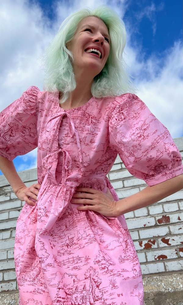 Birds of North America Corvid Dress - Morning Pastoral