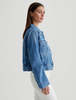 AG Jeans Isa Jean Jacket - Blue - Thumbnail 2