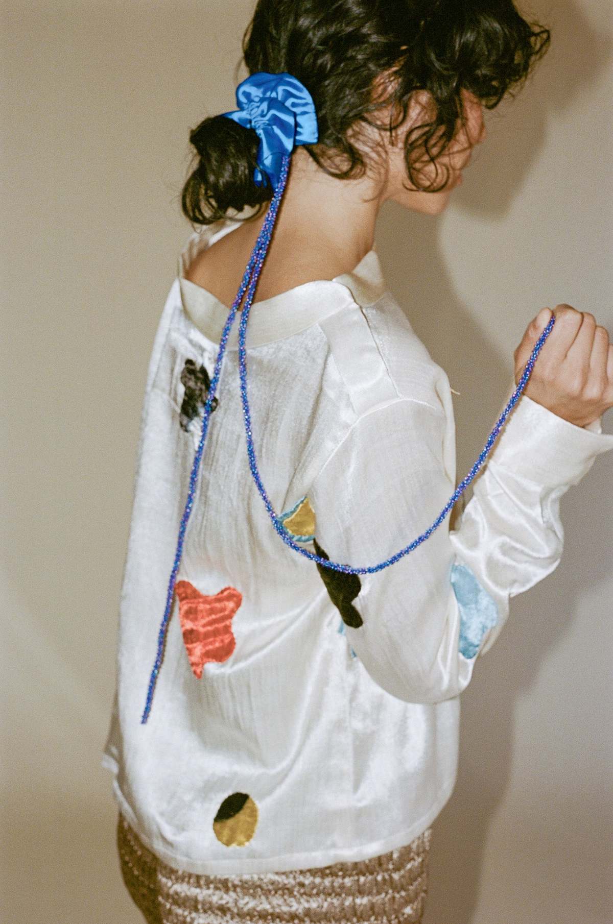 【MERRMA】メルマ シュシュ ビーズ BEAD SCRUNCHIE サテン シュシュ BEAD SCRUNCHIE | MERRMA (Women)/メルマ
