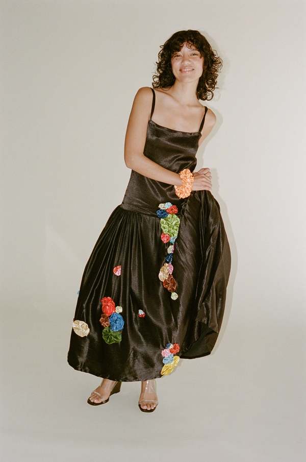 Maryam Nassir Zadeh Carnation Scrunchie - Sherbert | Garmentory display picture 2
