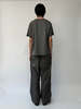 SAN263-1 Taped Belt Trousers - Earth Gray - Thumbnail 5