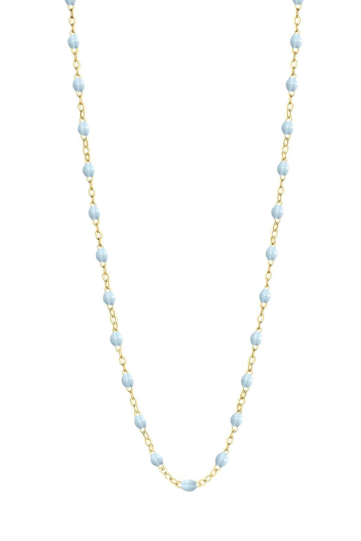 Gigi Clozeau 16.5" Classic Gigi Necklace - Baby Blue/Yellow Gold - Image 1 of 3