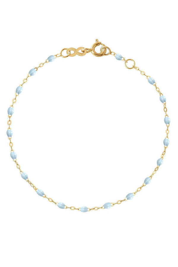Gigi Clozeau Classic Gigi Bracelet - Baby Blue/Yellow Gold