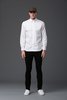Carlos Campos Pleated Tail Button Down Shirt - White - Thumbnail 5