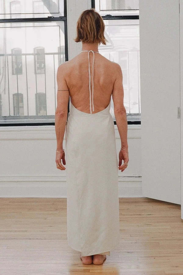 Baserange Apron Dress - Off White Baserange Apron Dress - Off White