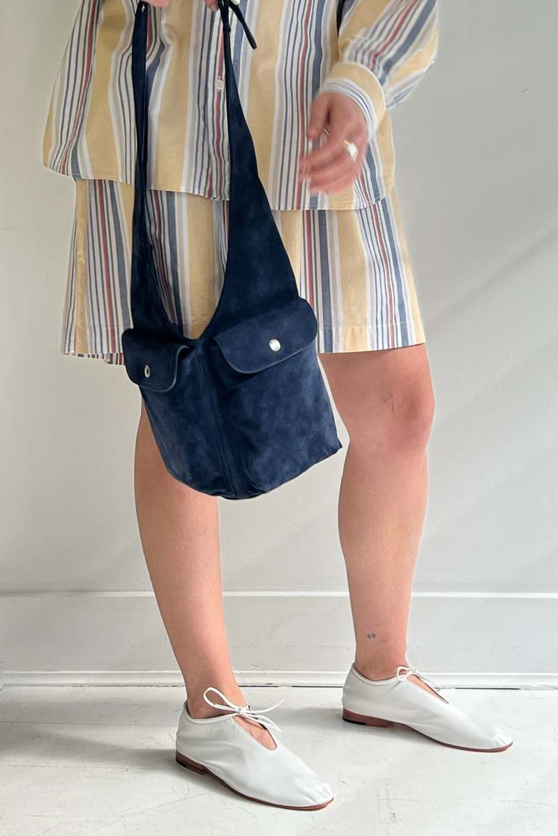 【関税込み】Maryam Nassir Zadeh ブルー Julian バッグ Maryam Nassir Zadeh: Blue Julian Bag | SSENSE
