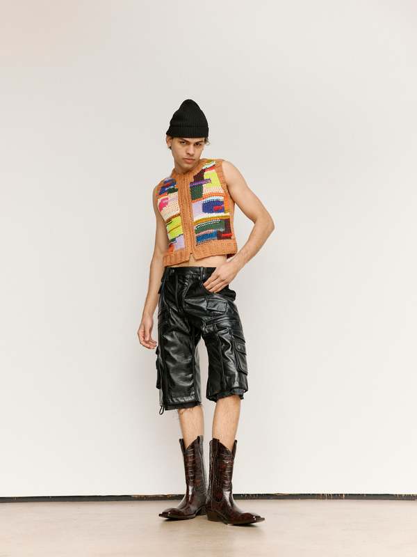 トップス MARTINE ROSE Punk vest black M Martine Rose Hand Knit Zip Vest | Garmentory