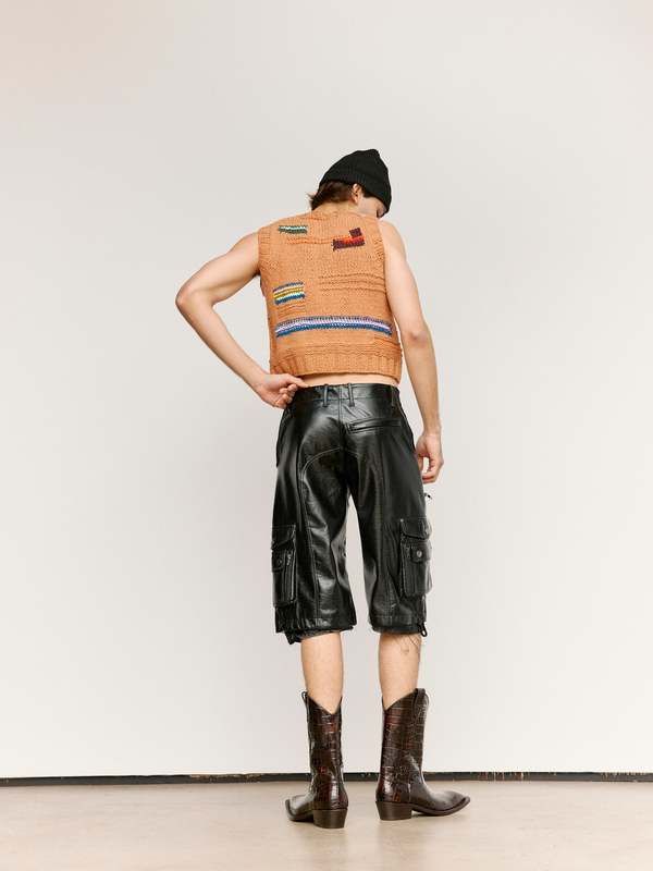 Martine Rose Hand Knit Zip Vest | Garmentory