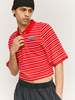 Martine Rose Short Sleeve Shrunken Polo - Red/White - Thumbnail 4