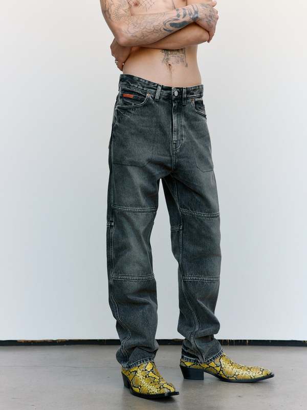 Martine Rose Panelled Jean - Black | Garmentory